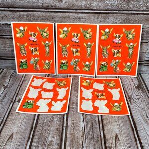 Vintage 1984 Warner Bros GREMLINS Movie Stickers 3 Full Sheets 2 Partial Sheets
